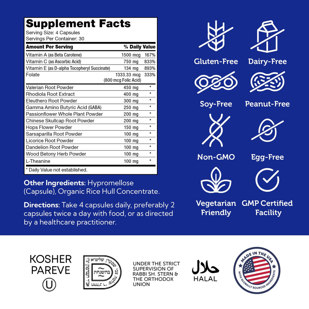 GABA and L-Theanine iconography on packaging