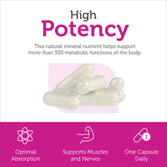 Made in USA GMP-certified magnesium supplement packaging