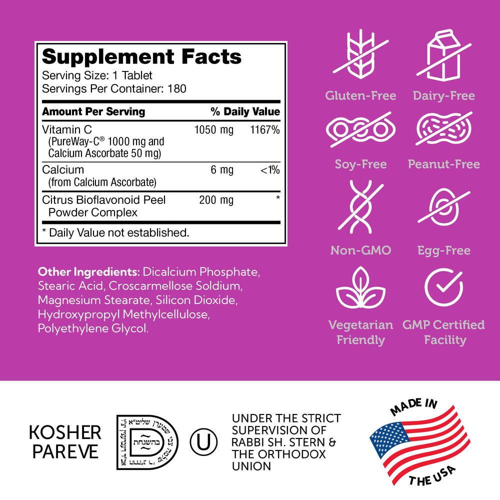 Zahler Pureway-C Vitamin C 1000mg packaging