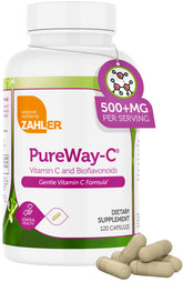 Bottle of Zahler Vitamin C 500mg with Bioflavonoids (120-count)