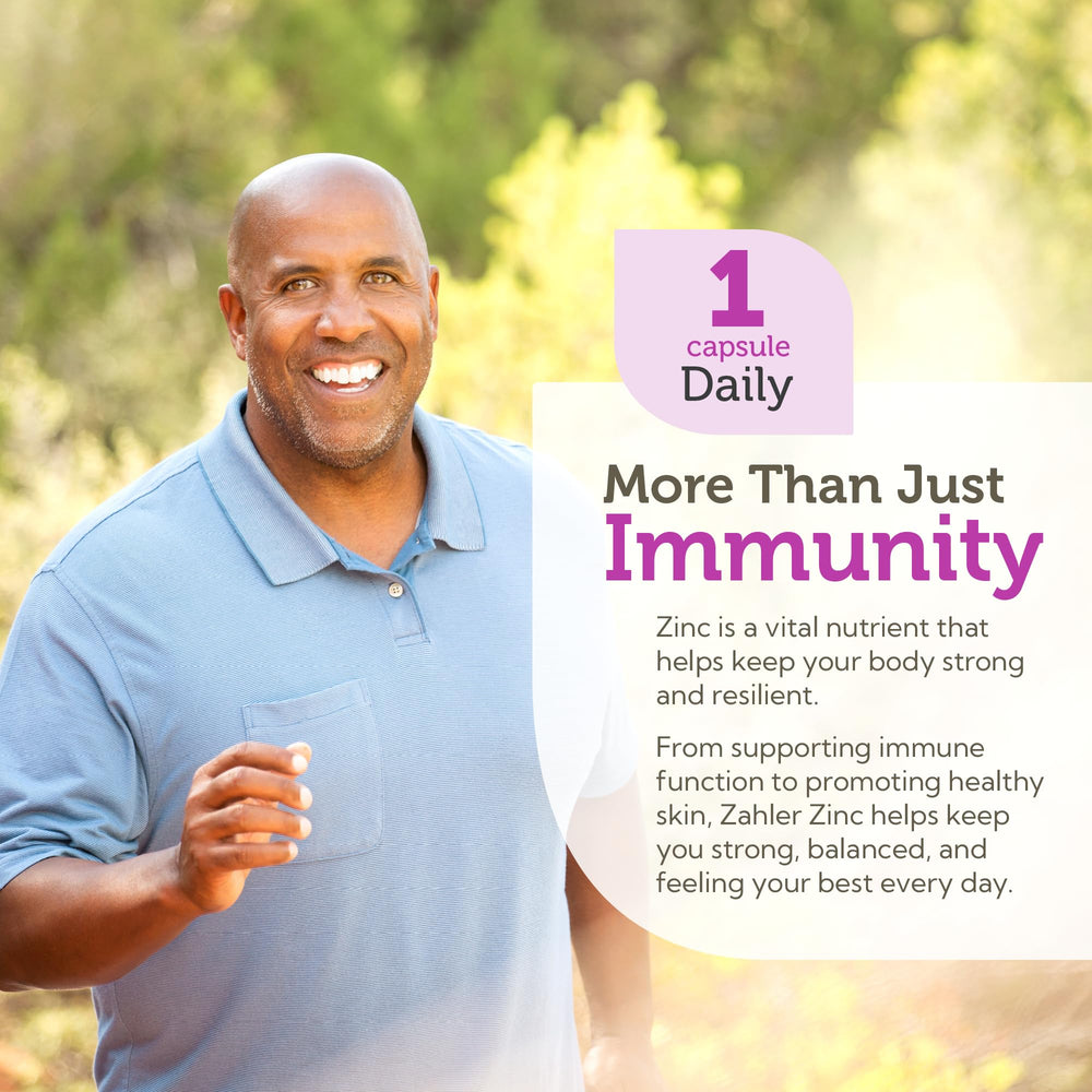 Immune function support with Zahler Zinc 50mg