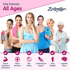 Zaigon HMB with D3 K2 promotes bone support and calcium use.