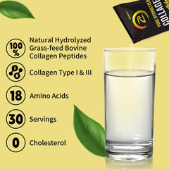 Collagen powder being mixed into a beverage for on-the-go use