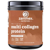 Zammex Multi Collagen Protein Powder Chocolate canister