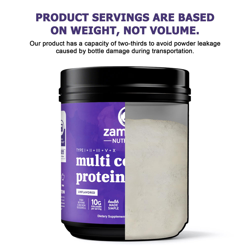 Packshot of Zammex Multi Collagen Powder packaging