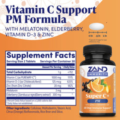 Box of Zand Immunity Super C+ PM with 60 tablets