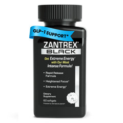 Front view of Zantrex Black bottle showing the label
