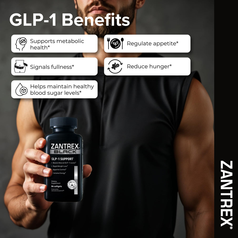 Zantrex Black energy and capsules on a surface
