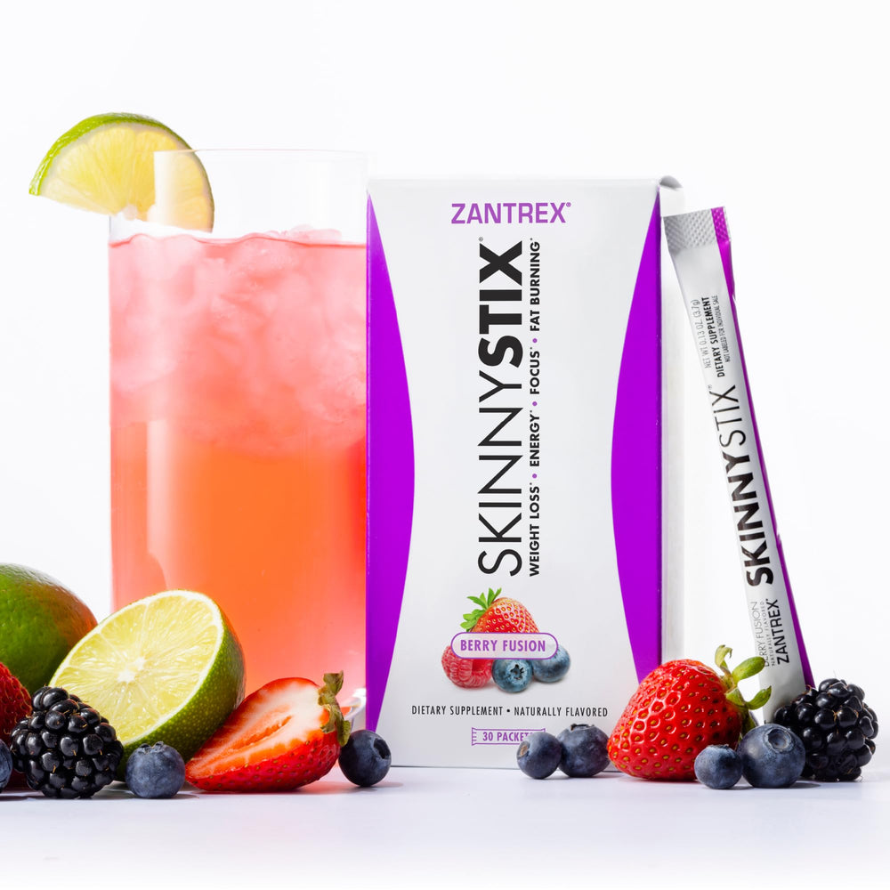 Zantrex SkinnyStix Berry label close-up