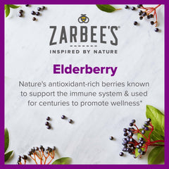 Zarbee's Daily Immune Support bottle showing natural berry flavor