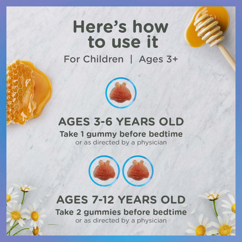 Raspberry lemon flavor enticing kids during bedtime with Zarbee's gummies.