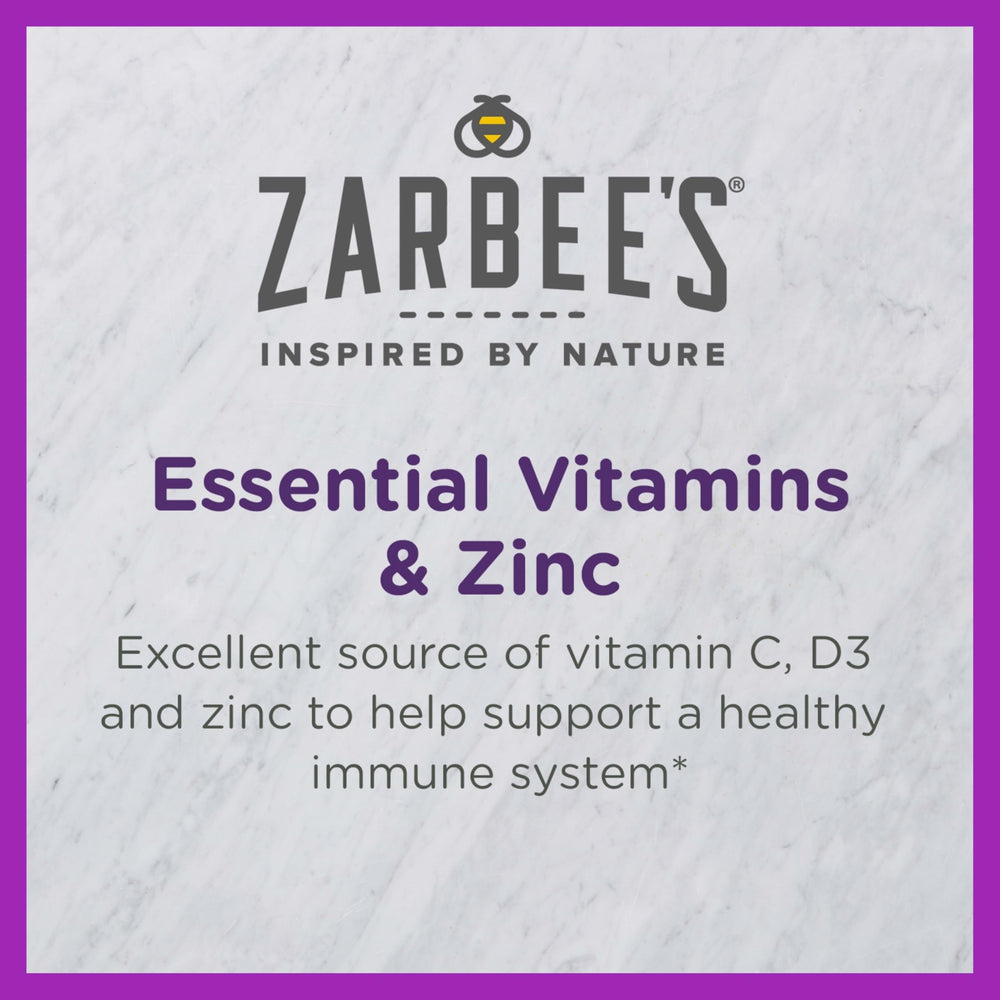 Zarbee's Kids Immune Support bottle on a white background