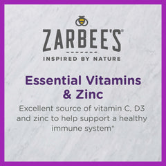 Zarbee's Kids Immune Support bottle on a white background