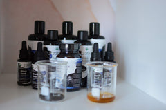 Black seed oil applied to hair and skin