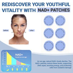 Single NAD+ patch being applied to skin