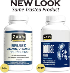 ZAX'S Bruise Vitamin packaging display