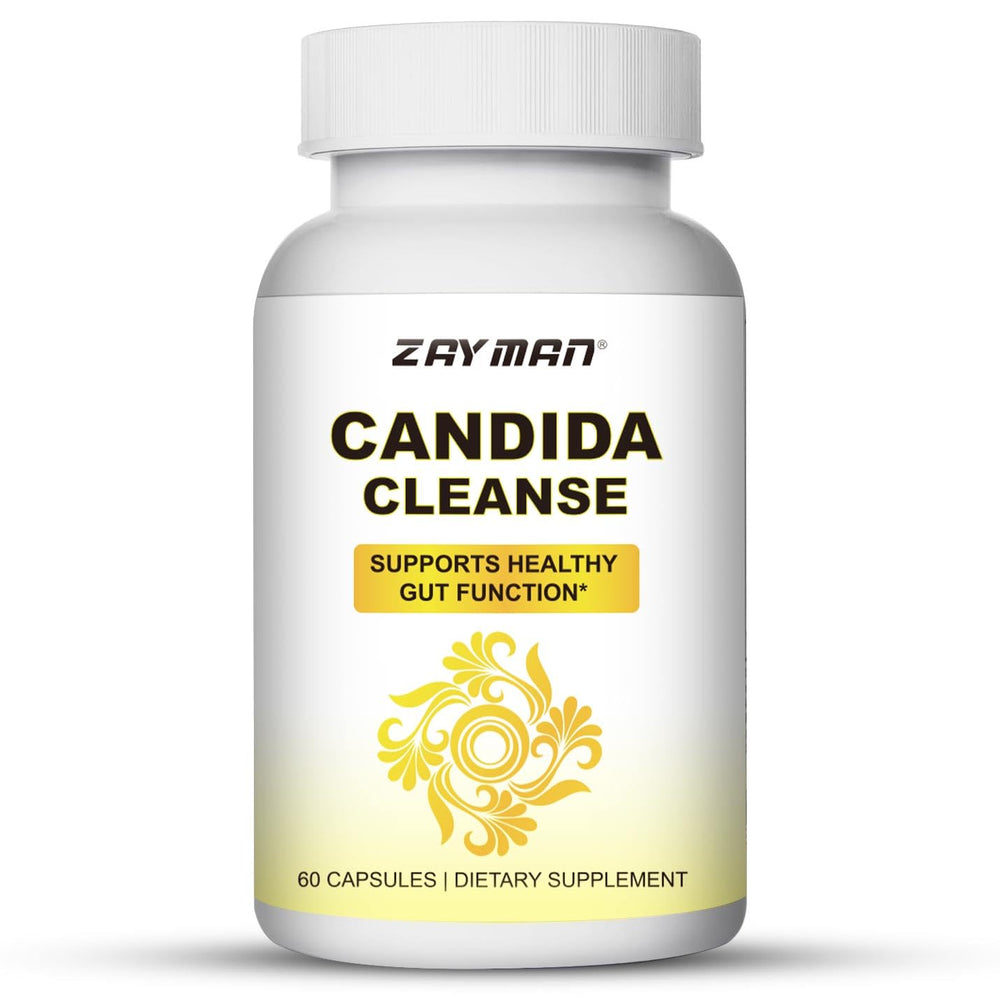 ZAYMAN Candida Cleanse bottle and capsules