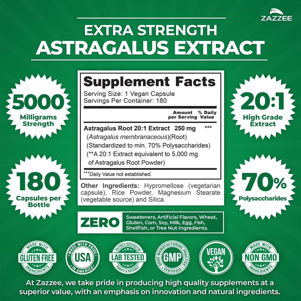 Close-up of 20:1 Astragalus extract powder
