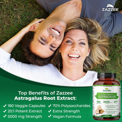 Vegan capsule containing Astragalus extract