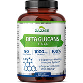 Zazzee Extra Strength Beta Glucans bottle – 90 vegan capsules