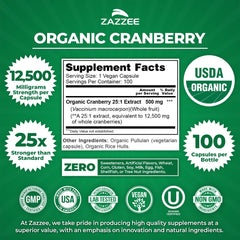 USDA Organic Certified Organic Cranberry packaging