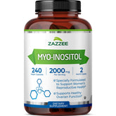 Zazzee front packaging showing bottle and clear labeling for trust