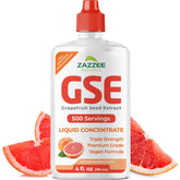 Grapefruit seed extract bottle with 4 oz size and 500 servings