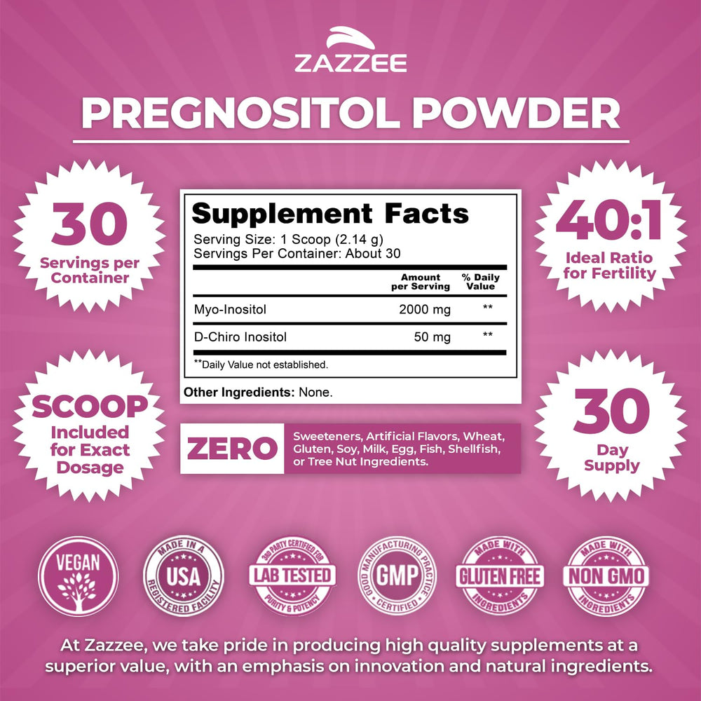 Zazzee scoop with powder highlighting accurate single‑serving convenience