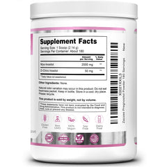 Powder dissolves quickly in water with neutral to mildly sweet taste