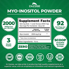 Zazzee pre-measured scoop demonstrating accurate 2000 mg dosing benefit