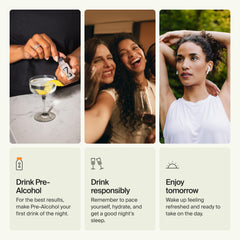 ZBiotics bottle-pour-glass shows pre-drinking use for a calmer morning.