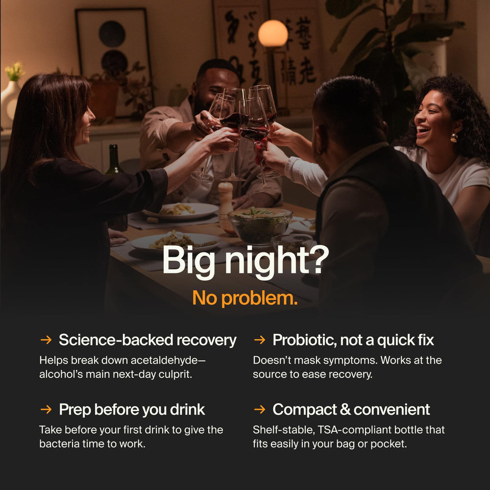 ZBiotics brunch-scene bottle highlights a social morning with support.