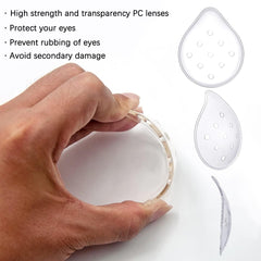 Eye shield worn during sleep after surgery