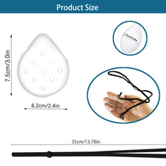 Clear eye shield edge coverage for protection