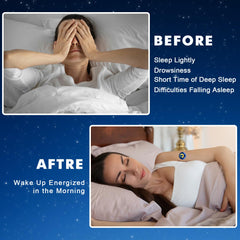 Patch placed on a pillow for bedtime use