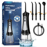 ZDMATHE 300mL cordless water flosser with compact body and reservoir