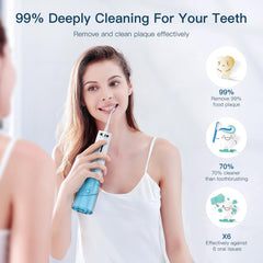 360-degree rotatable nozzle for easy flossing