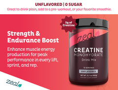 Serving scoop showing a level 5 g of creatine monohydrate