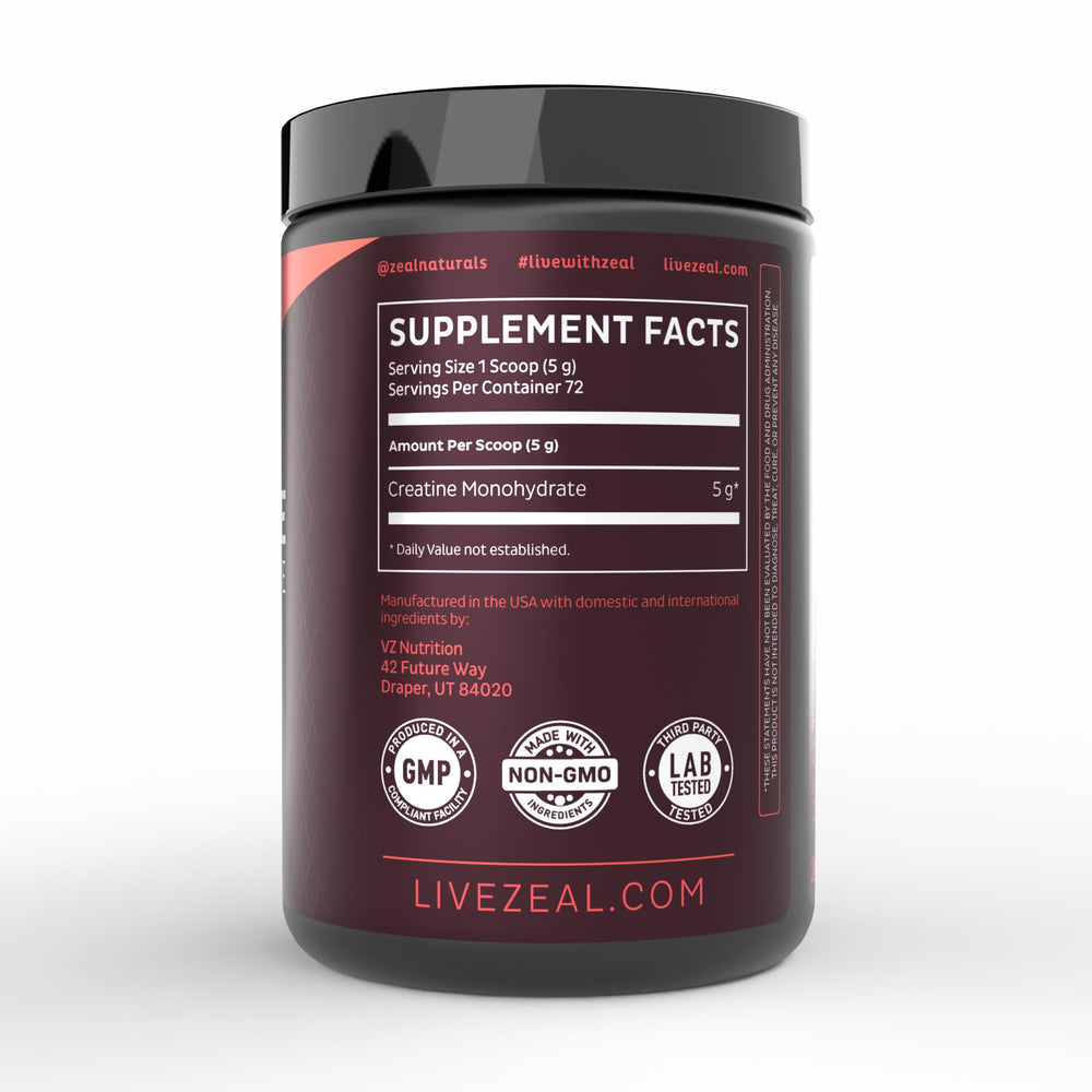 Creatine powder being measured into a shaker bottle