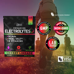 Zeal Naturals electrolyte packaging highlights essential minerals and keto-friendly use