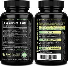 Zeal Naturals GMP and third-party tested seal indicating quality