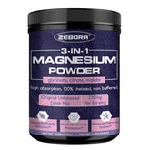 Front view of ZEBORA Magnesium Powder bottle
