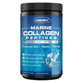 ZEBORA Marine Collagen Powder jar displaying 50 servings