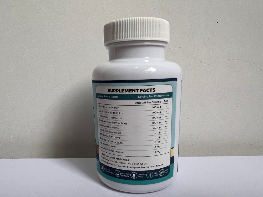 Close-up of the Pack 2 bottle and labeling