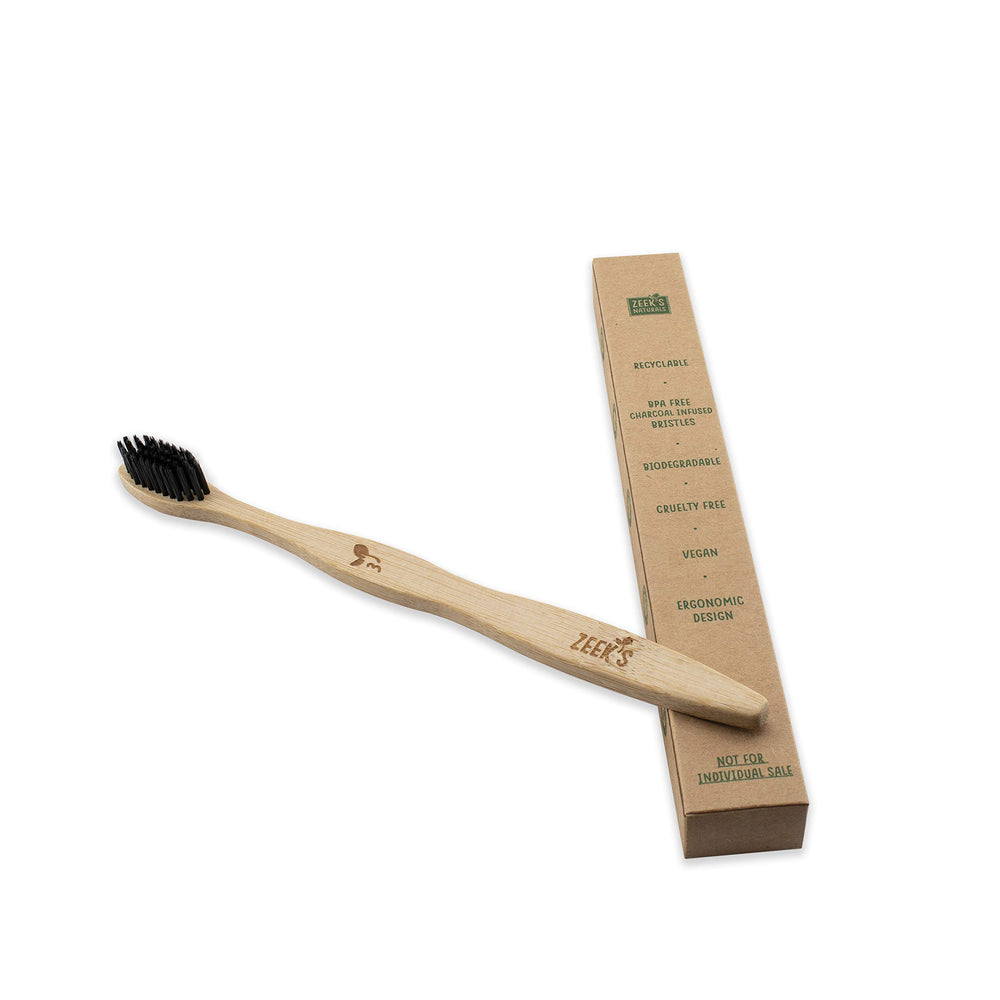 Zeek's Naturals bamboo charcoal toothbrush set of 12 - image 4