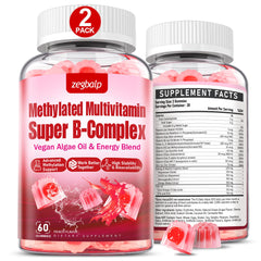 ZEGBALP methylated B complex gummies bottle front view