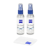 ZEISS 2oz lens cleaning spray bottle with microfiber cloths