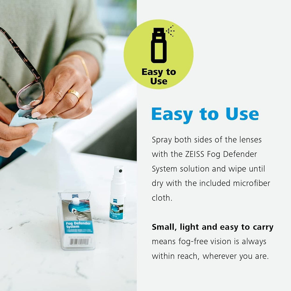 Applying ZEISS Fog Defender System to glasses