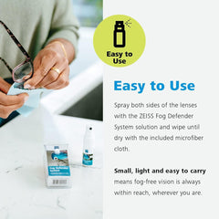 Applying ZEISS Fog Defender System to glasses