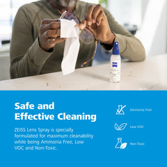 ZEISS Lens Cleaning Spray product shot with two bottles and packaging